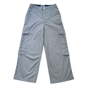 Democracy Ab Solution Green Wide Leg Cargo Pants Womens 6 Utilitarian Gorpcore